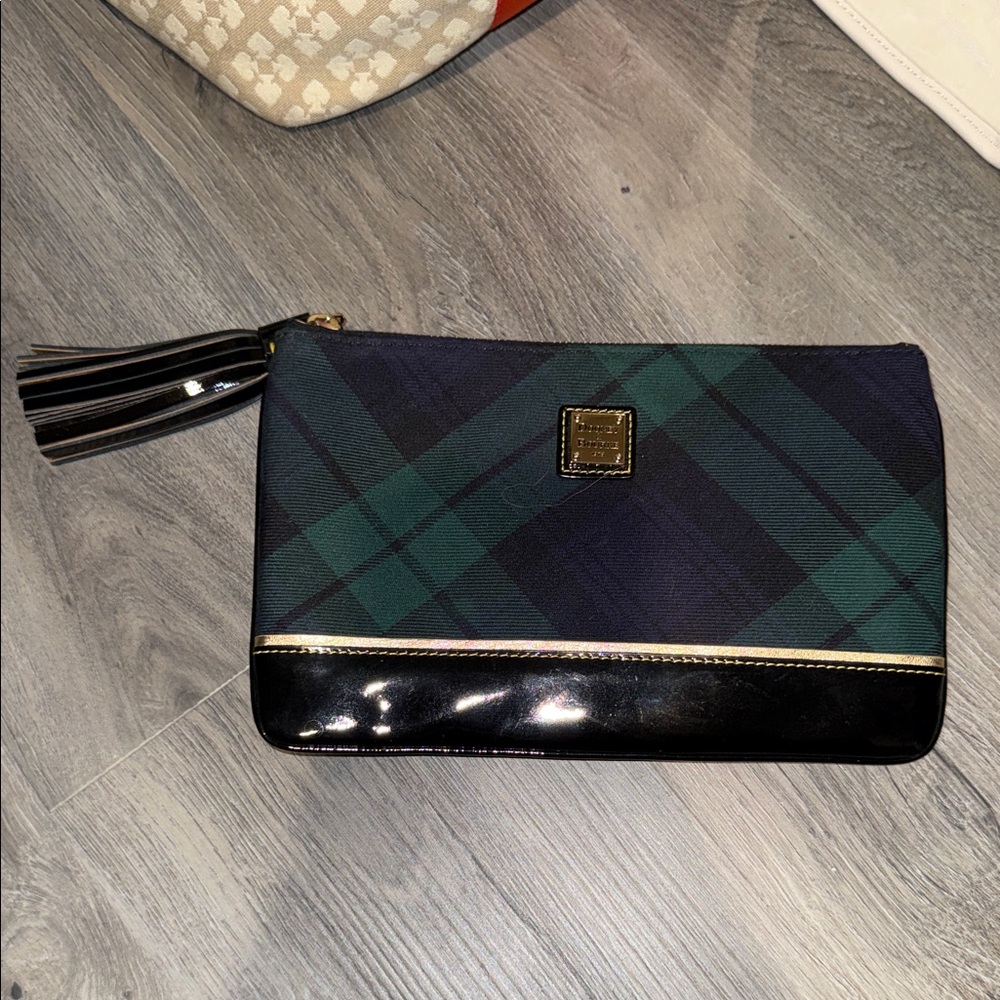 Dooney & Bourke Highland Tartan Wristlet Clutch Large!